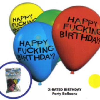 Happy Fucking Birthday 11in Balloons - 8 Per Pack