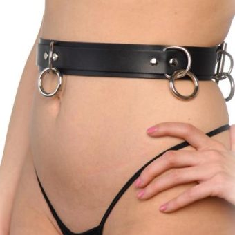 Strict Leather Punk Bondage Belt