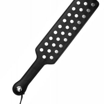 Strict Leather Studded Paddle Black