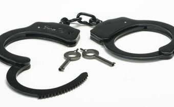 Black Steel Handcuffs