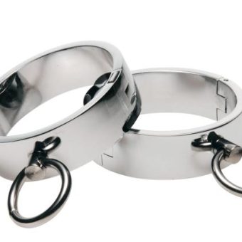 Chrome Slave Bracelets S/M