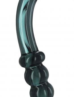 Hamsa Glass Dildo Smoky Jade