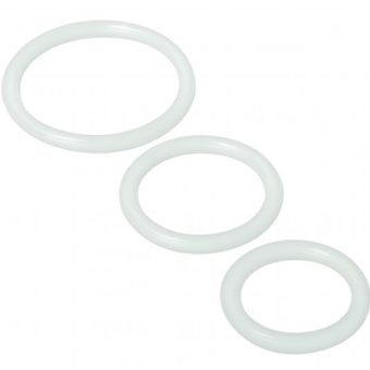 Trinity Silicone Cock Rings - Clear