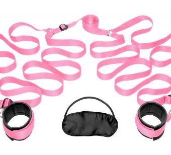Frisky Pink Bedroom Restraint Kit