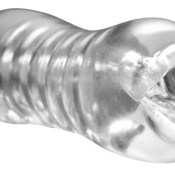 Palm-Tec Luxe Lips Beaded Clear Stroker