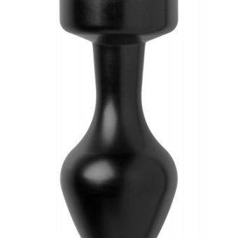 Spade Petite Jeweled Anal Plug Aluminum Black
