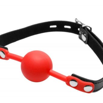 Silicone Comfort Ball Gag Red