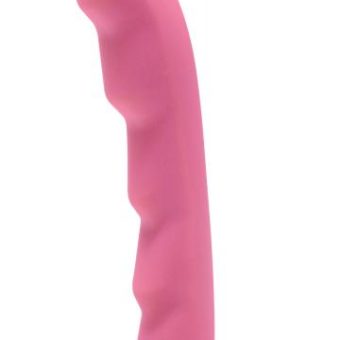 Strap U Ripples Silicone Dildo Pink