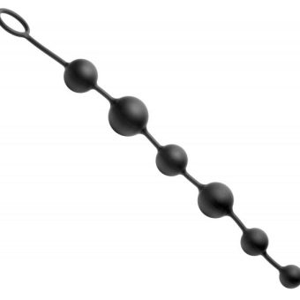 Serpent 6 Silicone Beads Of Pleasure Black