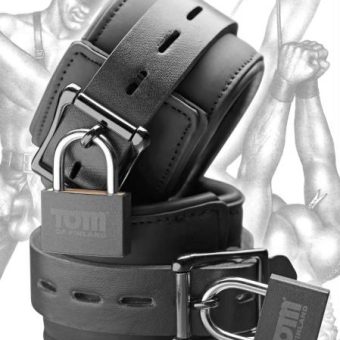 Tom Of Finland Neoprene Wrist Cuffs Black