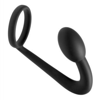 Prostatic Explorer Silicone Cock Ring And Prostate Plug