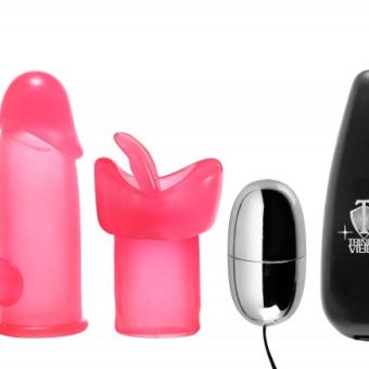 Luv Flicker Plus Vibrating Bullet With Attachments