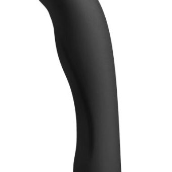 Strap U Heart On Silicone Harness Dildo Black