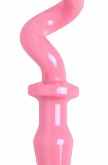 Piggy Tail Butt Plug Pink