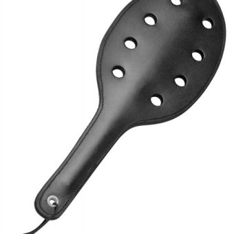 Strict Leather Rounded Paddle With Holes