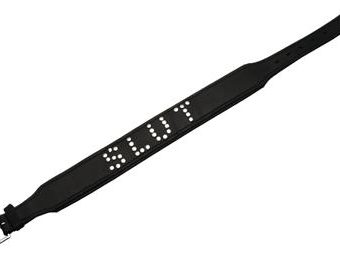 Studded Leather Slut Collar