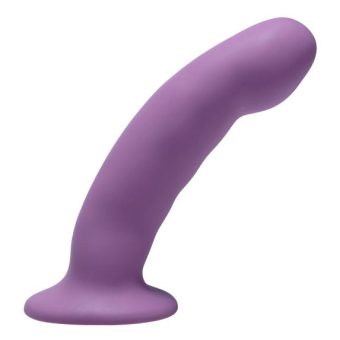 Curved Purple Silicone Dildo