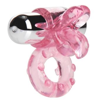 Lick Her Vibrating Cock Ring Pink