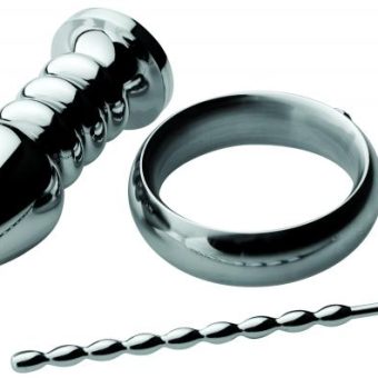Zeus Deluxe Voltaic For Him Stainless Steel Male E-Stim Kit