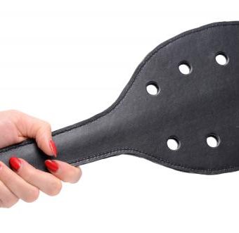Spanking Rounded Paddle With Holes Black