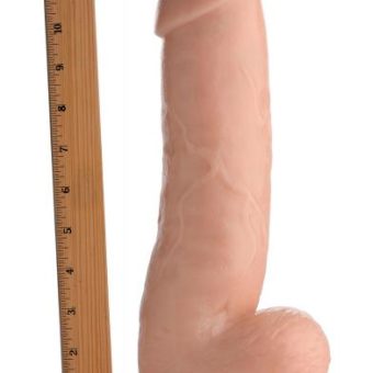 The Forearm 12 Inch Dildo With Suction Base Beige
