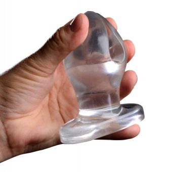Anchored Clear Expanding Anal Plug