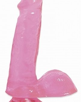 Basix Rubber Works 6 inches Suction Cup Pink Dong