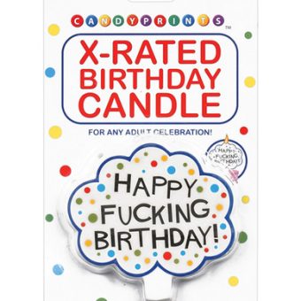 Happy fucking birthday candle