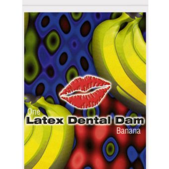 Latex dental dam, banana