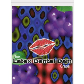 Latex dental dam, grape