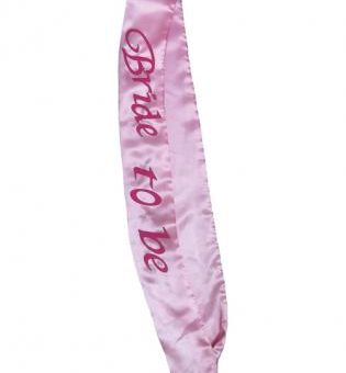 Bride to be flashing sash - pink