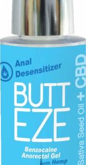 Butt Eze Anal Gel Desensitizer with Hemp Seed Oil 2oz