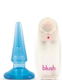 Basic Anal Pleaser Blue Vibrating Plug