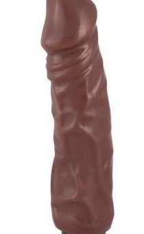 X5 Realistic Hard On 9 inches Vibrating Dildo - Brown