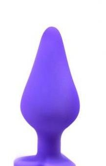 Naughtier Candy Heart Purple Butt Plug