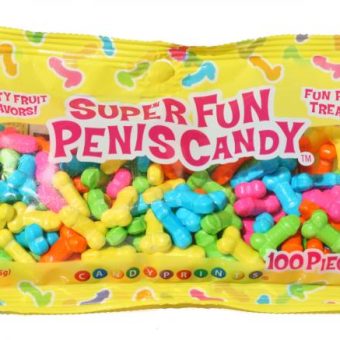 Super Fun Penis Candy 100 Pieces Fruit Flavors 3oz