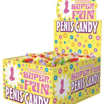 Super Fun Penis Candy 5 Pieces Per Bag Display Of 100