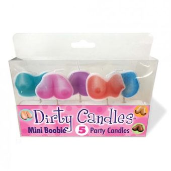 Dirty Boob Candles 5 Count Multi-Color