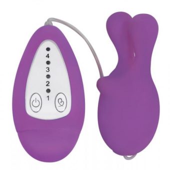 Gossip Bounce 4 Speed Silicone Egg Vibe Purple