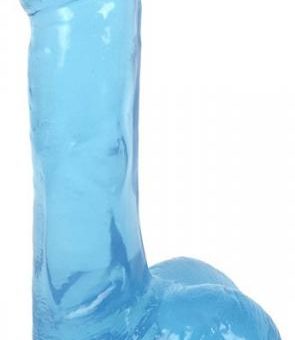 Lollicock 6 inches Slim Stick Dildo Balls Blue Berry Ice
