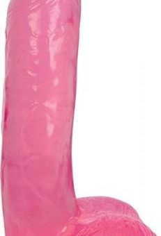 Lollicock 7 inches Slim Stick with Balls Cherry Ice Pink