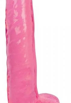 Lollicock 8 inches Slim Stick Dildo Balls Pink Cherry Ice