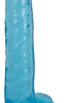Lollicock 8 inches Slim Stick Dildo Balls Blue Berry Ice