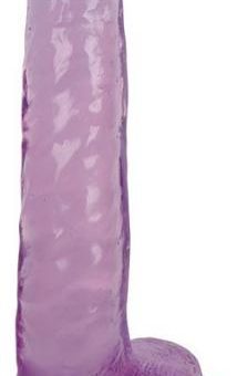 Lollicock 8 inches Slim Stick Dildo Balls Purple Grape Ice