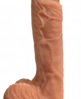 Easy Riders 8 inches Dual Density Silicone Dong Balls Beige