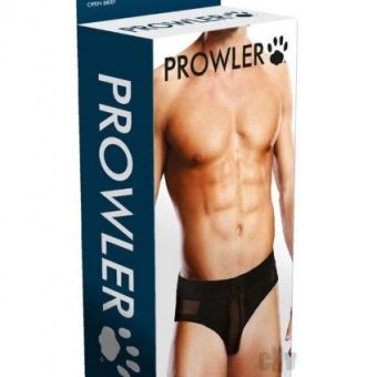 Prowler Black Mesh Open Brief Sm