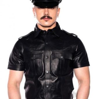 Prowler Red Police Shirt Blk Sm