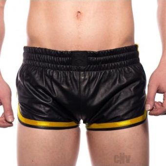 Prowler Red Leather Sport Shorts Yellxxl