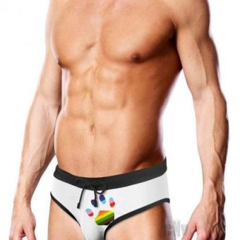 Prowler Swim Wht Oversize Paw Brief Lg