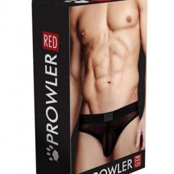 Prowler Red Fishnet Assless Brief Blk Sm